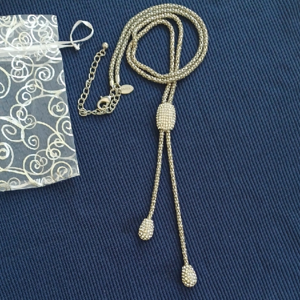 NWOT Chico's  Silver-Tone Lariat Necklace - Women Jewelry